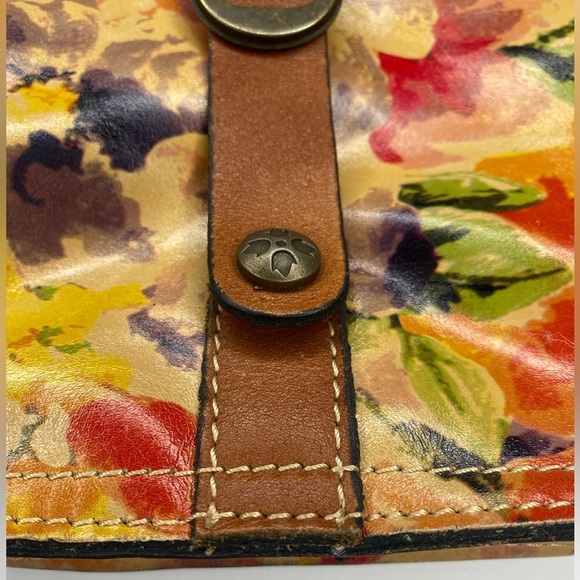 Patricia Nash Venezia 100% Italian Leather Floral Crossbody Bag - Picture 5 of 12